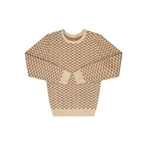 Kipp Kid's Checked Sweater Natural- 12